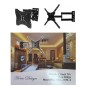Suport TV universal, ajustabil, fixare perete, 14-55 inch, maxim 40 kg, negru Suport TV universal, ajustabil, fixare perete, 14-55 inch, maxim 40 kg, negru