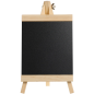 Tabla decorativa tip sevalet din lemn, scriere cu creta, suprafata neagra, 36x20 cm