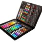 Trusa de pictura si desen, set creativ complet, 150 piese, valiza compartimentata, 6 ani+