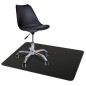 Covoras protectie podea pentru scaun birou, 140x100 cm, impermeabil, negru