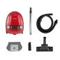 Aspirator MIDEA, cu sac, 1.5 litri, filtru HEPA, 700W, furtun telescopic metalic, cablu alimentare 5 m, rosu/negru Aspirator MIDEA, cu sac, 1.5 litri, filtru HEPA, 700W, furtun telescopic metalic, cablu alimentare 5 m, rosu/negru