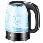 Fierbator electric, 2200W, 1.7 litri, baza rotativa 360 grade, lumina LED albastra, oprire automata