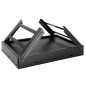 Gratar portabil, maner, 4 picioare, 43x22x30 cm, otel cromat, negru Gratar portabil, maner, 4 picioare, 43x22x30 cm, otel cromat, negru