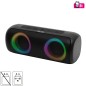 Boxa portabila 2x10W, BT TWS stereo, efecte luminoase LED RGB, USB/microSD, AUX, IPX5