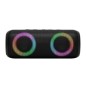 Boxa portabila 2x10W, BT TWS stereo, efecte luminoase LED RGB, USB/microSD, AUX, IPX5