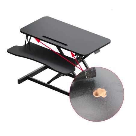 Masa ajustabila de birou Sit-Stand, lucru in picioare sau sezut, inaltime reglabila 14-51 cm, suport smartphone, RESIGILAT