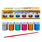 Acuarele guasa, set 6 culori metalice, 22 ml/flacon, pe baza de apa, pensula inclusa, pentru multiple suprafete Acuarele guasa, set 6 culori metalice, 22 ml/flacon, pe baza de apa, pensula inclusa, pentru multiple suprafete