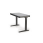 Birou reglabil pe inaltime 77-120 cm, electric, butoane tactile, incarcare wireless, USB/Type C, sertar, negru