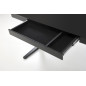 Birou reglabil pe inaltime 77-120 cm, electric, butoane tactile, incarcare wireless, USB/Type C, sertar, negru