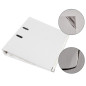 Biblioraft plastifiat, A4, latime cotor 5 cm, bordura metalica, diverse culori, RESIGILAT
