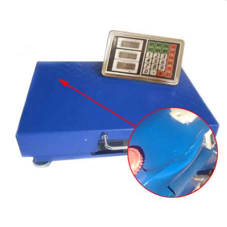 Cantar electronic industrial cu platforma, 200 kg, afisaj LED WiFi, reincarcabil, tip valiza, RESIGILAT