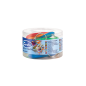 Breloc pentru chei, inel metalic, eticheta, set 12 bucati, multicolor