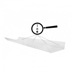 Deflector flux aer conditionat, fixare perete