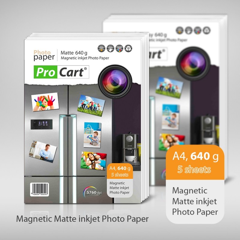 Hartie FOTO Magnetica Mata 640 grame format A4