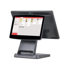 Terminal POS profesional touchscreen 15.6 inch, EC-300B, Intel Celeron, SSD, DDR, Windows 7/10, ecran secundar 11.6 inch
