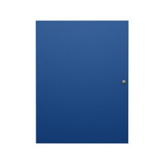 Mapa tip dosar plic, 8 mm, clasica, texturata, format A4, prindere cu capsa, albastra