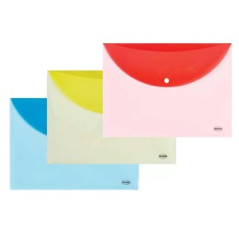 Mapa A4 Centrum, cu buton, grosime 0.18 mm, plastic, diverse culori