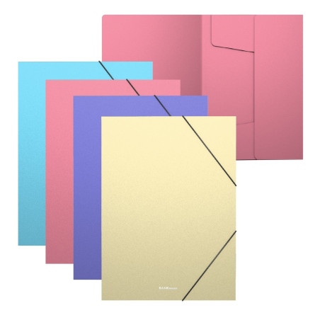 Mapa ERICHKRAUSE format A4, model Matt Pastel, inchidere cu elastic