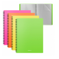 Mapa Ek Matt Neon A4, cu spirala, 40 file, culori asortate
