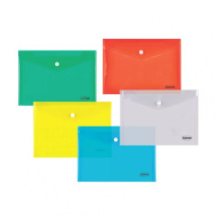 Mapa din plastic cu buton, format A5, Centrum, grosime 0.16 mm, polipropilena, diverse culori