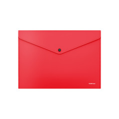 Mapa Ek Fizzy Classic rosie, format A4, cu buton