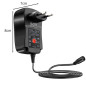 Incarcator universal reglabil 3-12V, USB, 30W, 6 varfuri interschimbabile, iesire 2000 mA, interfata CA, cablu 150 cm, negru Incarcator universal reglabil 3-12V, USB, 30W, 6 varfuri interschimbabile, iesire 2000 mA, interfata CA, cablu 150 cm, negru