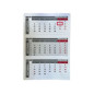 Calendar de perete, 12 file, cursor, carton 150 g/mp