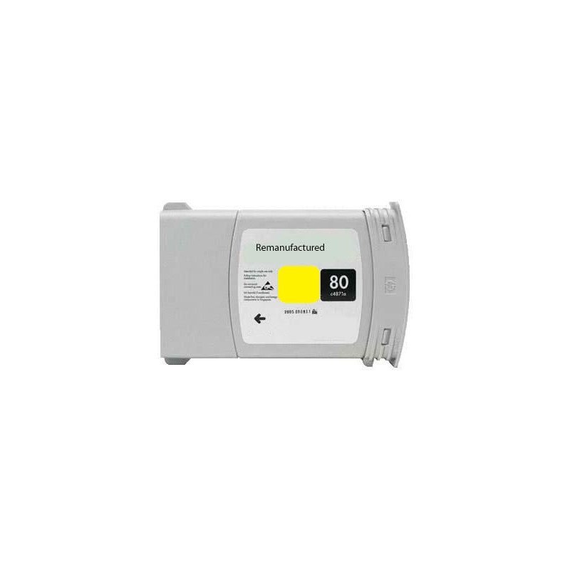 Cartus compatibil HP 80 (C4848A) Yellow NEW Ink