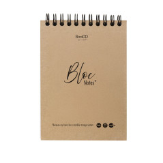 Carnetel notite, format A6, 50 file velin, coperta carton natur