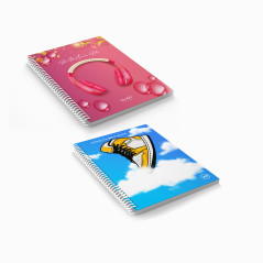 Caiet cu spirala A5, 80 file aritmetica, hartie offset 60 g/mp