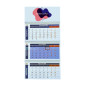 Calendar de perete, 12 file si cursor, carton 150 g/mp, spirala metalica