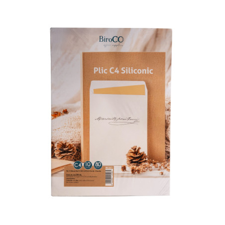 Plic C4 siliconic, set 10 bucati, hartie offset 80 g/mp, BiroCO