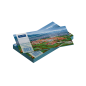 Set 100 separatoare din carton pentru biblioraft, 160 grame, 105X240 mm, albastru