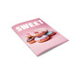 Caiet dictando BiroCO, format A5, 48 file, coperta PP roz