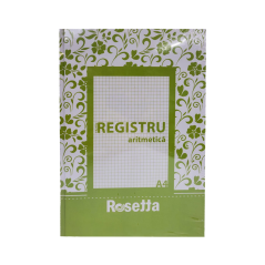 Registru format A4, 192 file, liniatura aritmetica