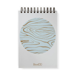 Carnetel notite, A7, liniatura aritmetica, cu spirala, 60 g/mp, 50 file, carton mat