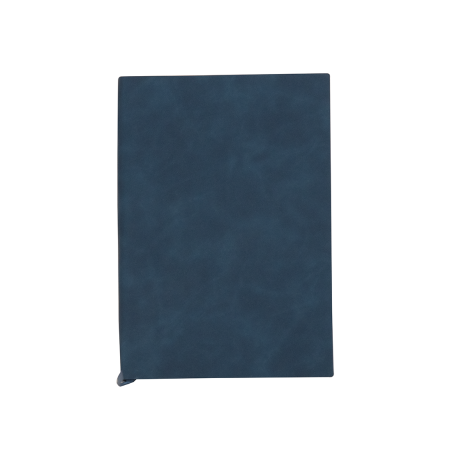 Agenda nedatata format A5, 112 file, coperta catifelata albastru petrol