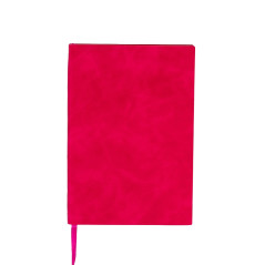 Agenda nedatata BiroCO A5, 112 file, magenta, coperta catifea