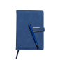 Agenda format A5 si pix cu bila, set elegant birou, coperta piele ecologica