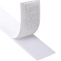 Banda autoadeziva cu scai, universala, latime 2.5 cm, lungime 500 cm, poliester, alb