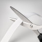 Banda autoadeziva cu scai, universala, latime 2.5 cm, lungime 500 cm, poliester, alb