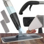 Mop plat cu pulverizator, din microfibra, 600 ml, 2 lavete, maner mobil la 180 grade, 123.5x41x14 cm Mop plat cu pulverizator, din microfibra, 600 ml, 2 lavete, maner mobil la 180 grade, 123.5x41x14 cm