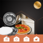 Cuptor electric pentru pizza, reglabil, 1200W, maxim 420 grade Celsius, piatra ceramica cu manere, 2 spatule, cutit Cuptor electric pentru pizza, reglabil, 1200W, maxim 420 grade Celsius, piatra ceramica cu manere, 2 spatule, cutit