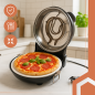 Cuptor electric pentru pizza, reglabil, 1200W, maxim 420 grade Celsius, piatra ceramica cu manere, 2 spatule, cutit Cuptor electric pentru pizza, reglabil, 1200W, maxim 420 grade Celsius, piatra ceramica cu manere, 2 spatule, cutit