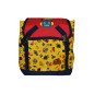 Ghiozdan gradinita Robot, compartiment cu inchidere dubla, spate buretat, maner, 21,5x12x26 cm