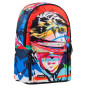Ghiozdan Face, compartiment mare cu fermoar, buzunare laterale, bretele buretate, 42x30x17 cm
