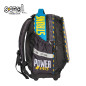 Ghiozdan baieti, POWER, buzunar frontal, compartiment spatios, spate buretat, PVC, poliester, 39 cm Ghiozdan baieti, POWER, buzunar frontal, compartiment spatios, spate buretat, PVC, poliester, 39 cm