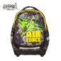 Ghiozdan anatomic AIR FORCE, 3 compartimente, fermoar, baza spuma EVA, 4 picioare, 39 cm Ghiozdan anatomic AIR FORCE, 3 compartimente, fermoar, baza spuma EVA, 4 picioare, 39 cm