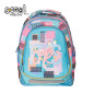 Ghiozdan fete, LIGHT IT'S OK, spate anatomic, compartimente cu fermoar, 41x28x21 cm, multicolor Ghiozdan fete, LIGHT IT'S OK, spate anatomic, compartimente cu fermoar, 41x28x21 cm, multicolor