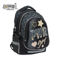 Ghiozdan model LIGHT PWR GIRL, clasele primare, fermoar inchidere, sclipici/helograma, 41x28x21 cm